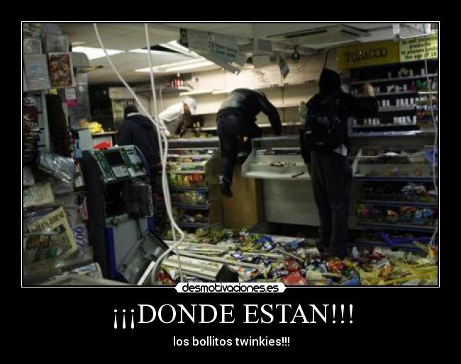 ¡¡¡DONDE ESTAN!!! - los bollitos twinkies!!!