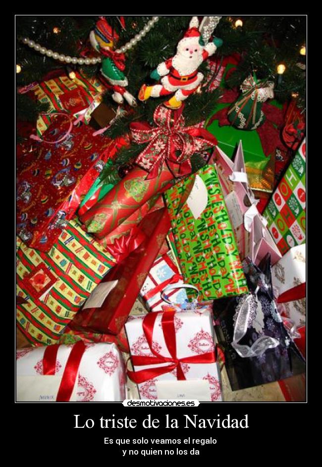 Lo triste de la Navidad -