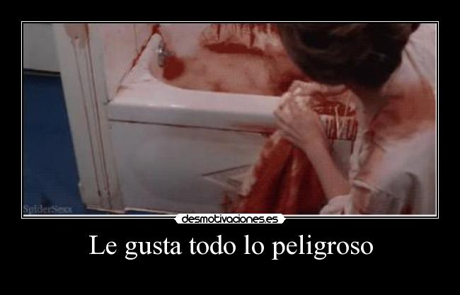 Le gusta todo lo peligroso - 