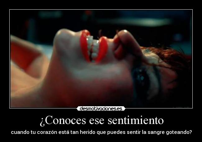¿Conoces ese sentimiento -