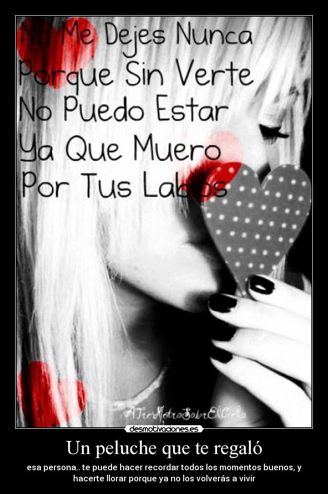 Un peluche que te regaló -