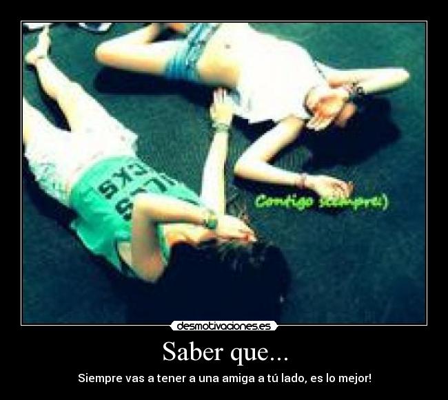 Saber que... -