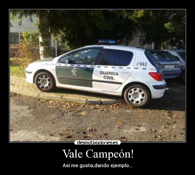 Vale Campeón! - Asi me gusta,dando ejemplo...