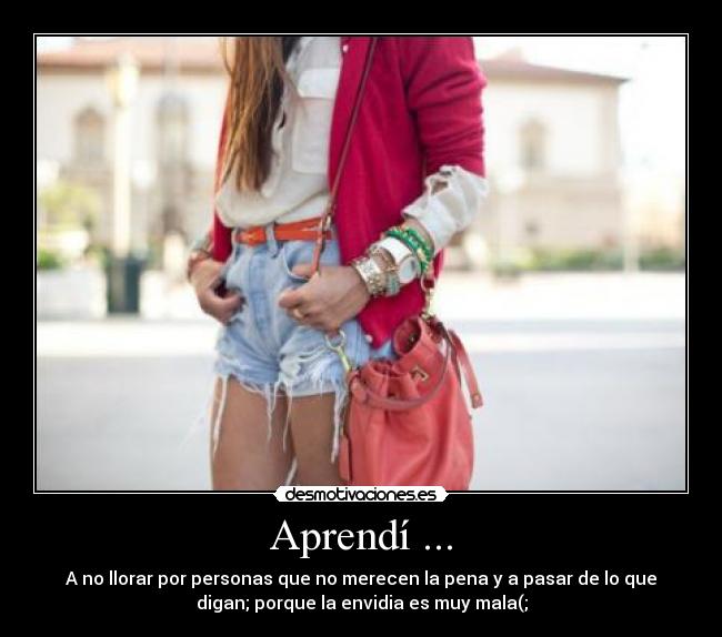 Aprendí ... -