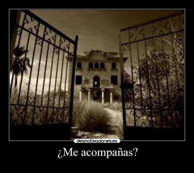 ¿Me acompañas? -