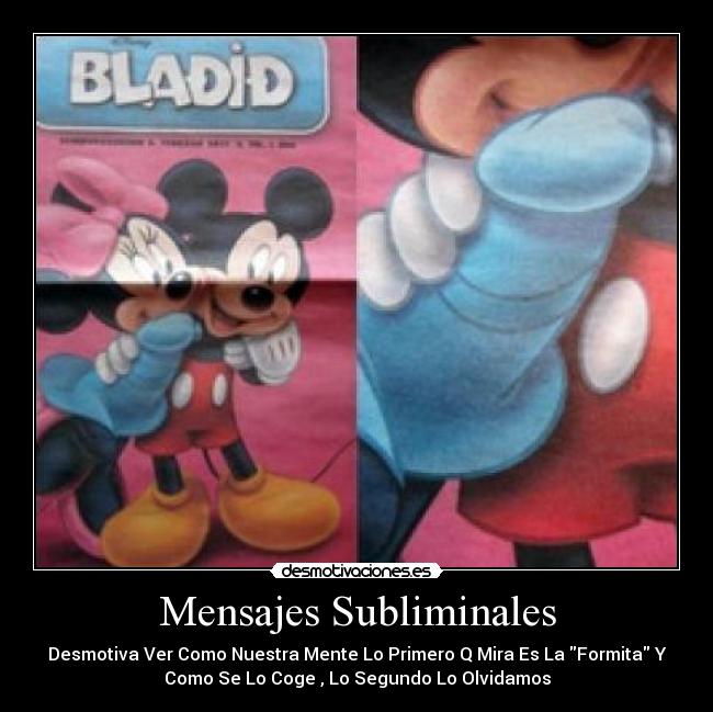 carteles mickey minnie desmotivaciones