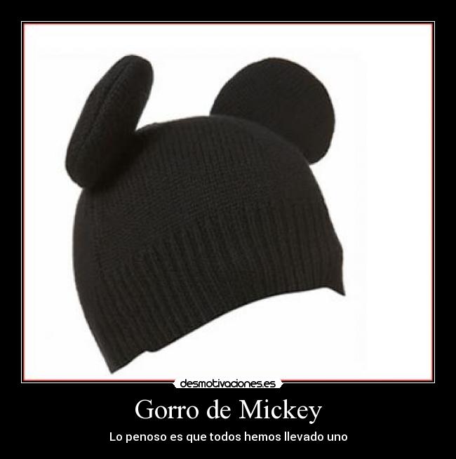 Gorro de Mickey -