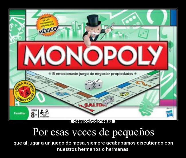 Por esas veces de pequeños -