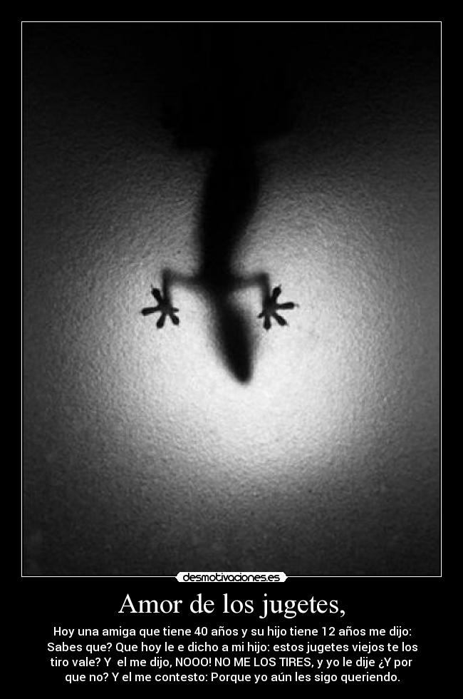 Amor de los jugetes, -