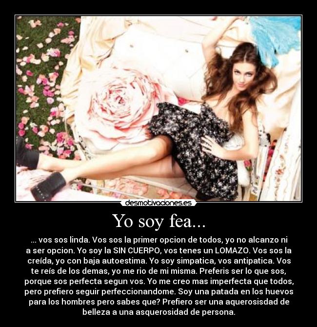 Yo soy fea... -