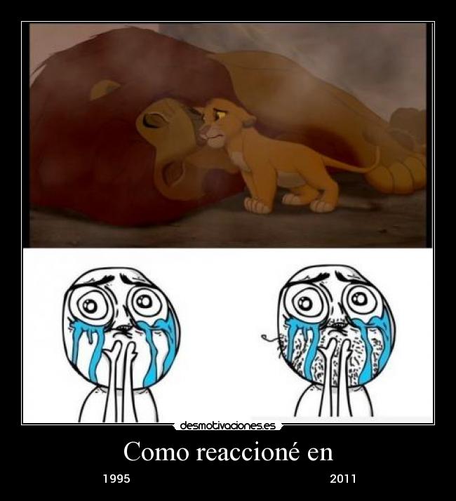 Como reaccioné en -