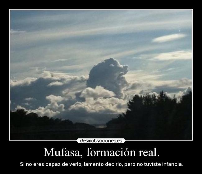 Mufasa, formación real. - 