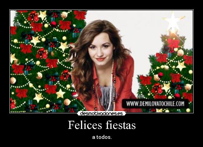 Felices fiestas - a todos.