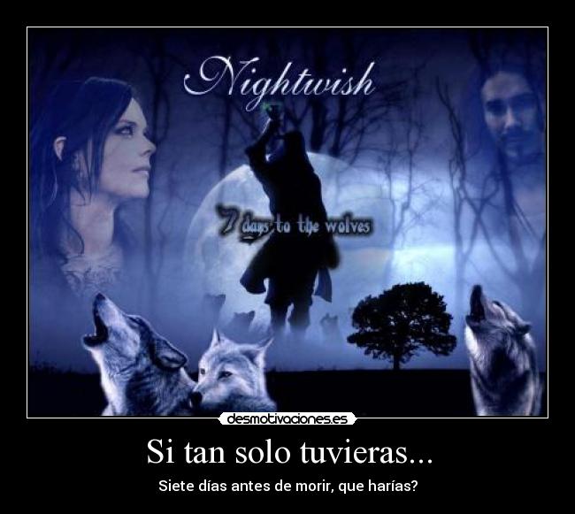 carteles nightwish days the wolves desmotivaciones