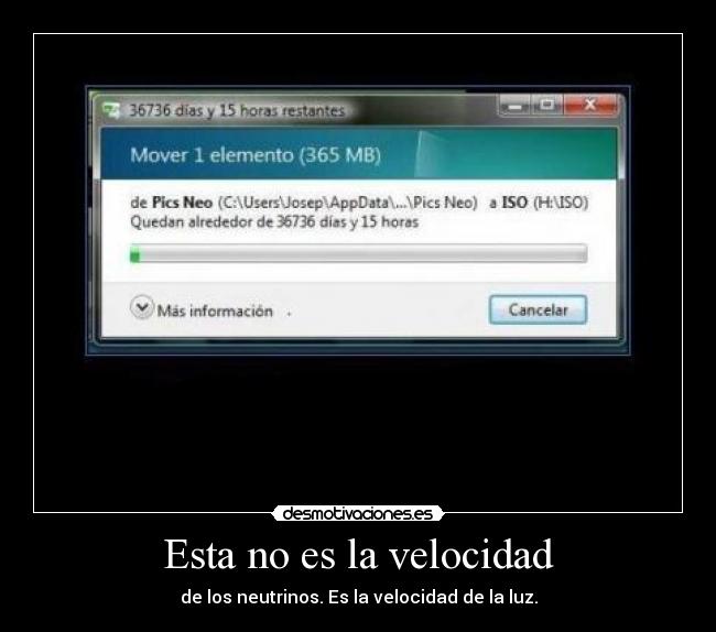 carteles neutrinos luz desmotivaciones
