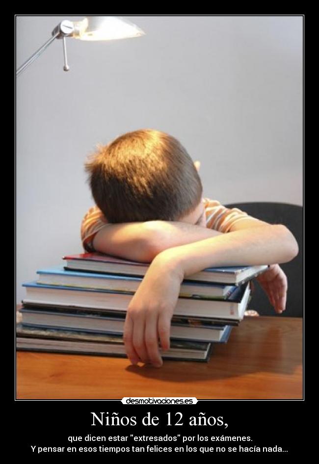 Niños de 12 años, - 