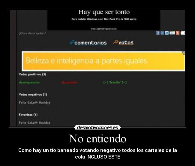 No entiendo -