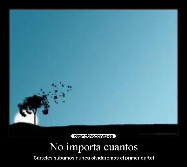 No importa cuantos -