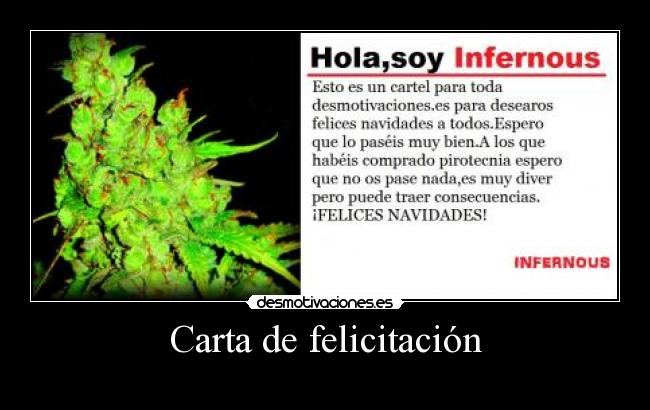 Carta de felicitación -