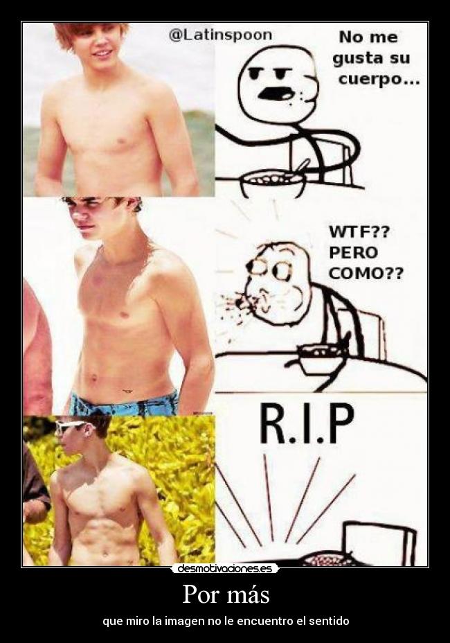 Por más - que miro la imagen no le encuentro el sentido