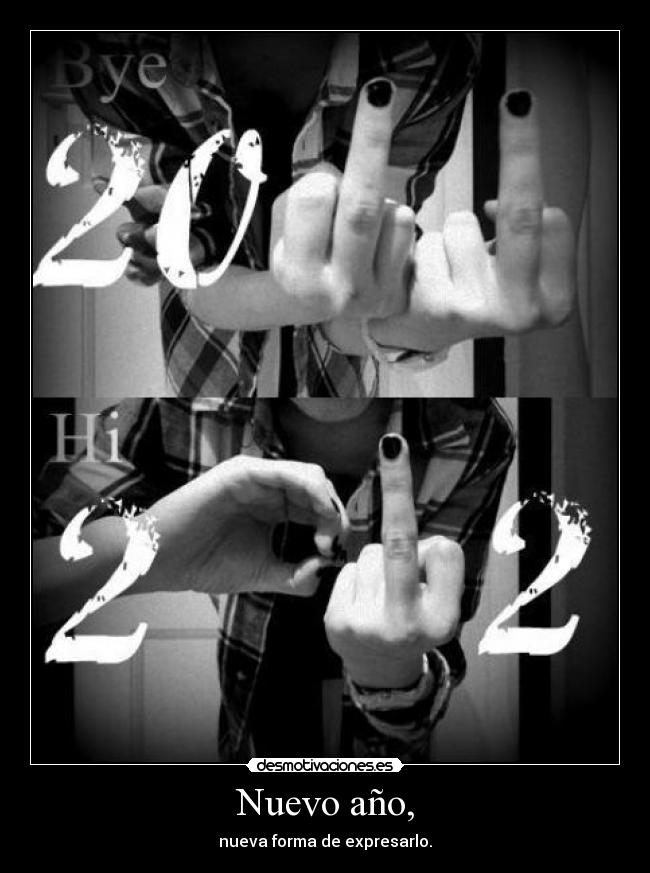 Nuevo año, - nueva forma de expresarlo.