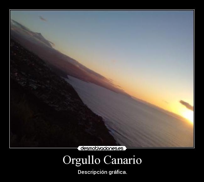 Orgullo Canario - Descripción gráfica.