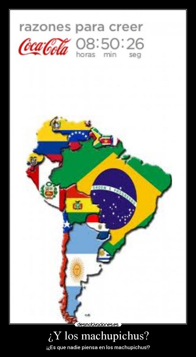 ¿Y los machupichus? -