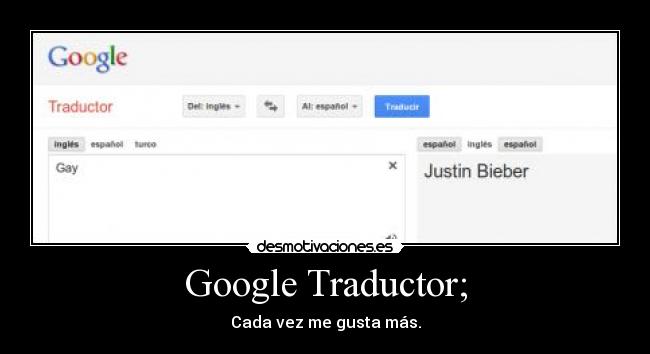 Google Traductor; - 