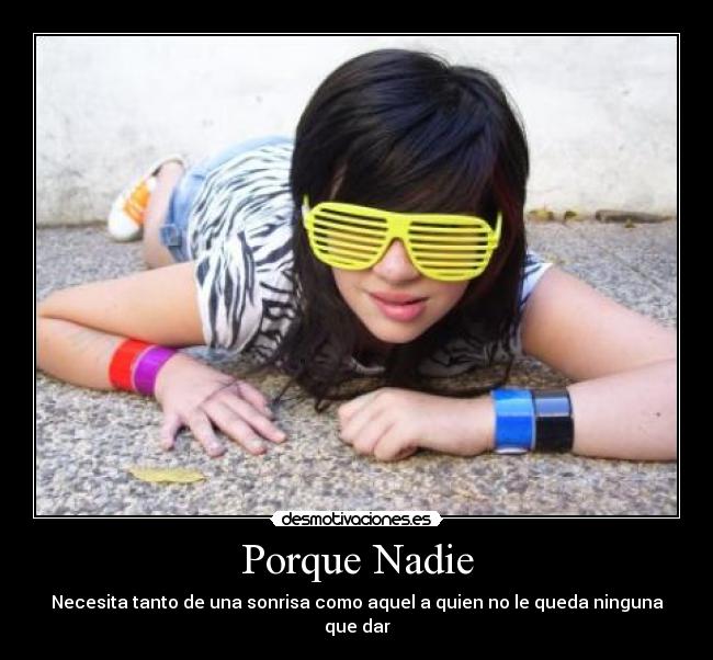 Porque Nadie -