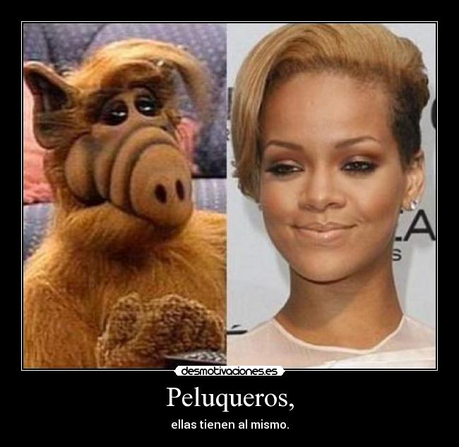 Peluqueros, - ellas tienen al mismo.