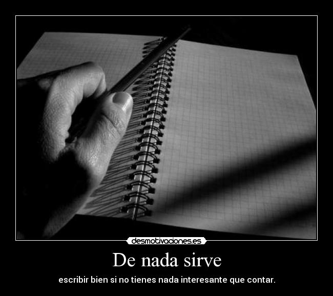 De nada sirve - 