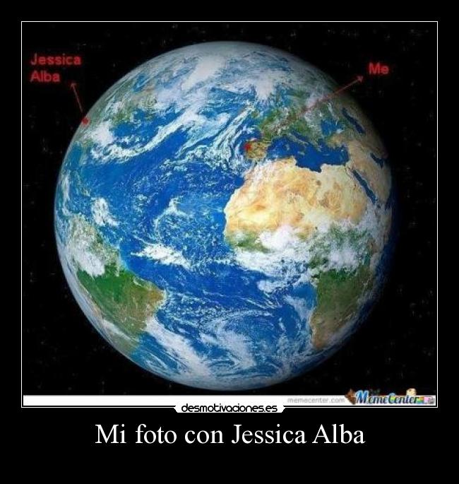 Mi foto con Jessica Alba -