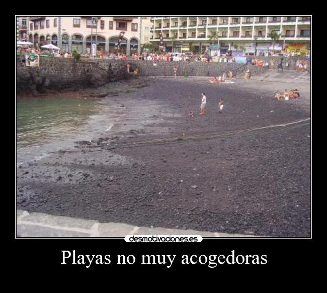 Playas no muy acogedoras -