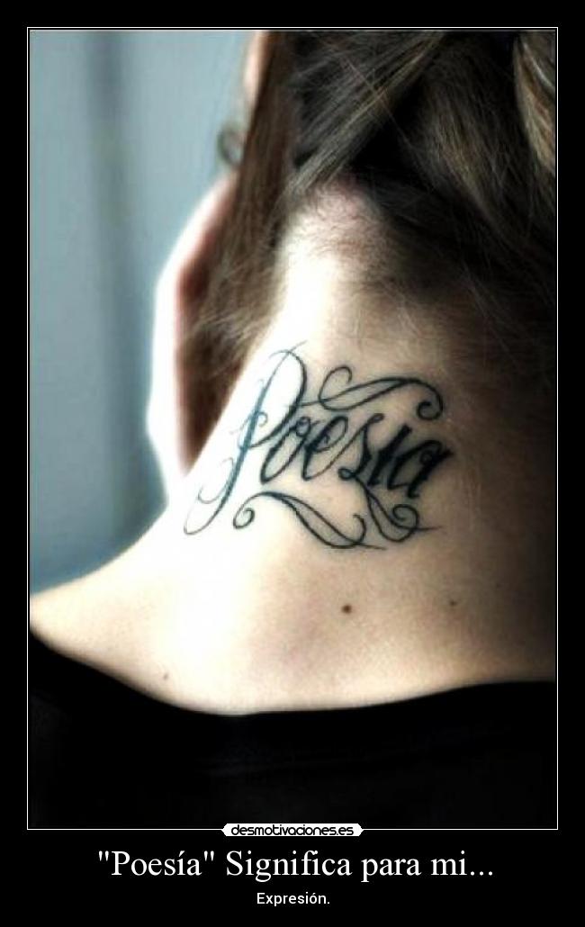 Poesía Significa para mi... -