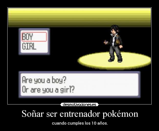 Soñar ser entrenador pokémon -