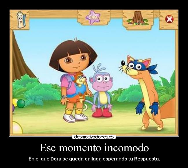 Ese momento incomodo -