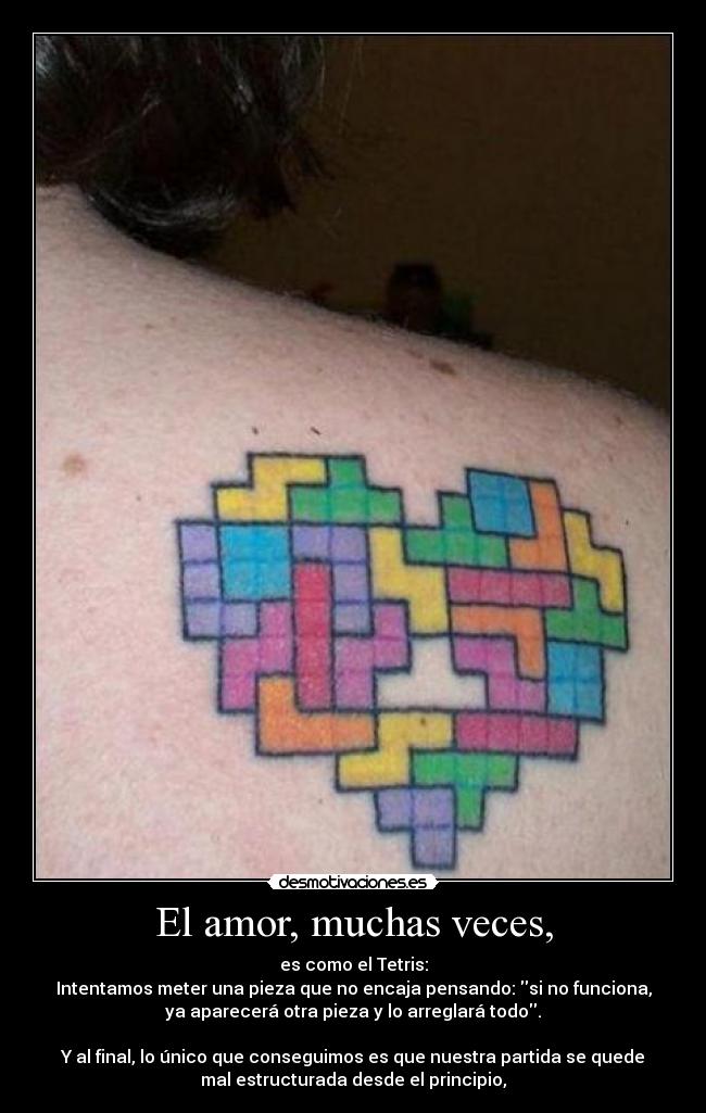 El amor, muchas veces, - 