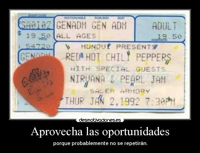 carteles rhcp nirvana pearl jam 1992 desmotivaciones