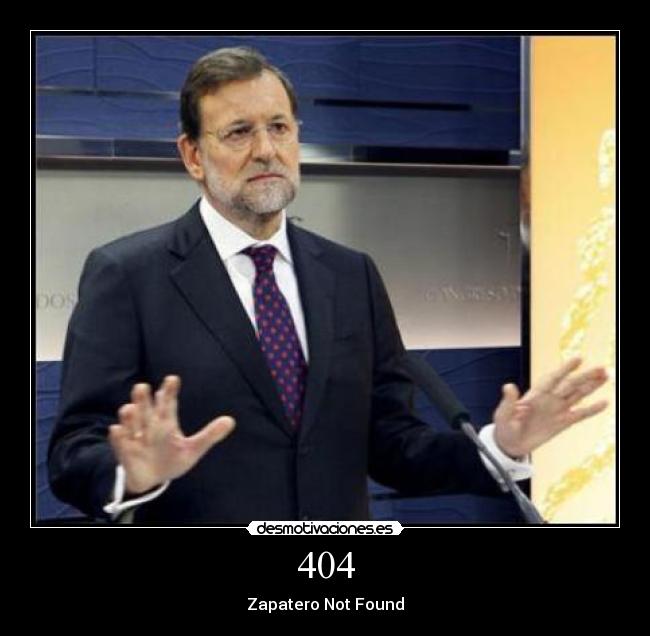 404 - Zapatero Not Found