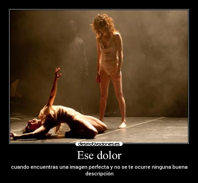 Ese dolor - cuando encuentras una imagen perfecta y no se te ocurre ninguna buena descripción