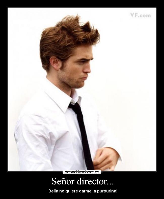 Señor director... - ¡Bella no quiere darme la purpurina!