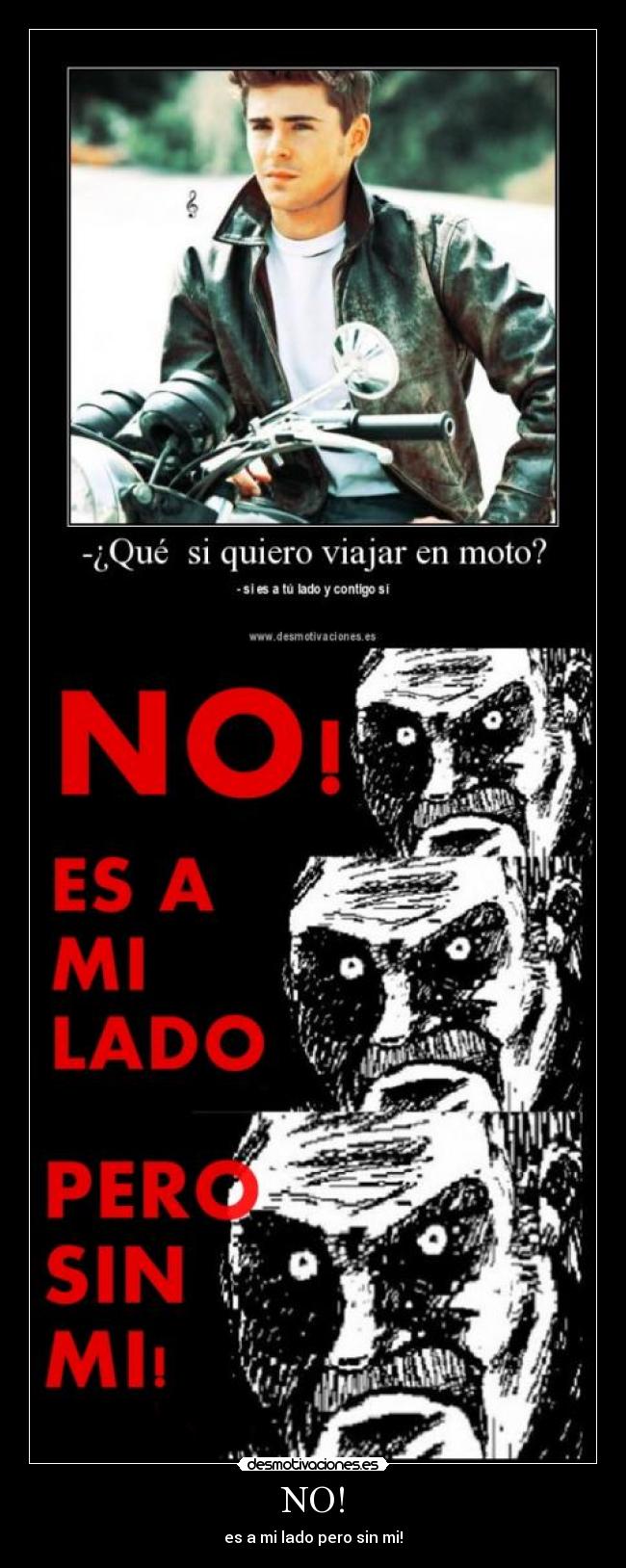 NO! - es a mi lado pero sin mi!