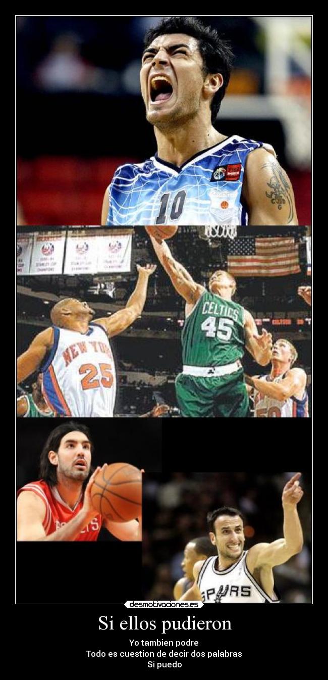 Si ellos pudieron - Yo tambien podre
Todo es cuestion de decir dos palabras
Si puedo