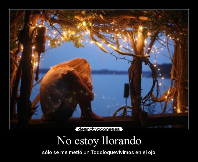 No estoy llorando - 