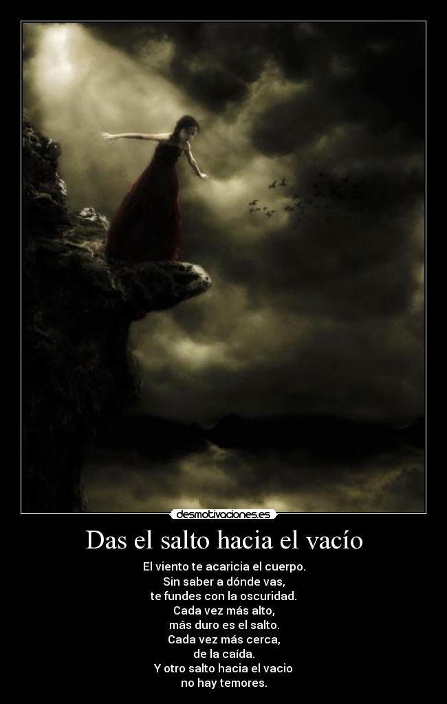 carteles santaflow salto vacio desmotivaciones