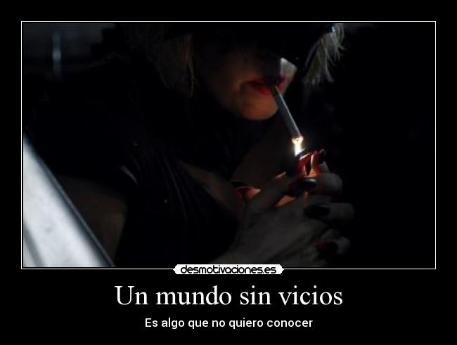 Un mundo sin vicios -