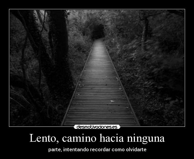 Lento, camino hacia ninguna -