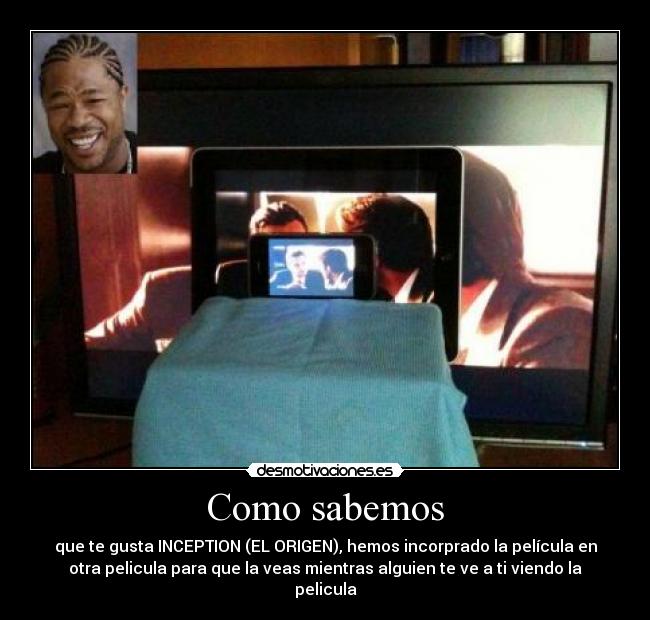 carteles inception origen cine ipod negro desmotivaciones