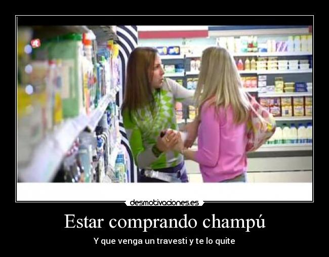 carteles travesti travelo champu anuncio tresseme desmotivaciones