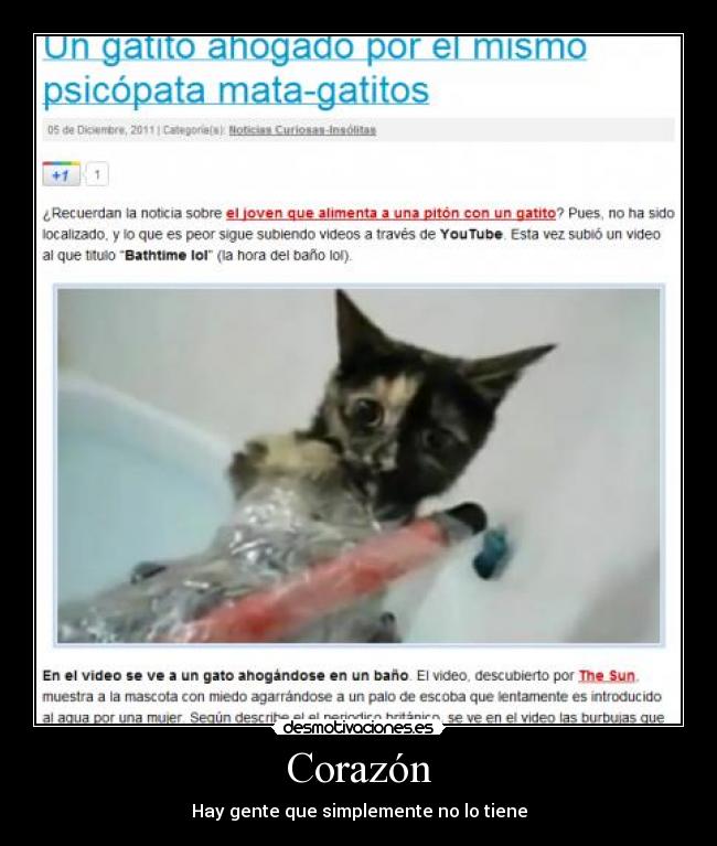 Corazón - Hay gente que simplemente no lo tiene